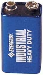 Energizer - Size 9V, Alkaline, 12 Pack, Standard Battery - 9 Volts, Miniature Snap Terminal, 6F22, ANSI, IEC Regulated - All Tool & Supply