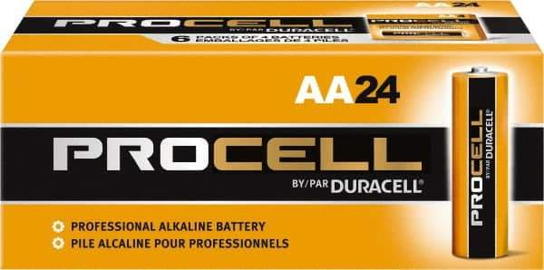 Duracell - Size AA, Alkaline, 144 Pack, Standard Battery - 1.5 Volts, Button Tab Terminal - All Tool & Supply