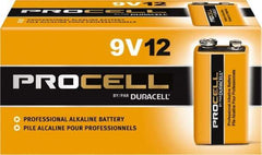 Duracell - Size 9V, Alkaline, 72 Pack, Standard Battery - 9 Volts, Snap Terminal - All Tool & Supply