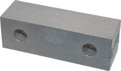 Gibraltar - 6-1/8" Wide x 2" High x 1" Thick, Flat/No Step Vise Jaw - Soft, Aluminum, Fixed Jaw, Compatible with 6" Vises - All Tool & Supply