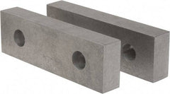 Gibraltar - 8-1/8" Wide x 2-1/2" High x 1-1/4" Thick, Flat/No Step Vise Jaw - Soft, Aluminum, Fixed Jaw, Compatible with 8" Vises - All Tool & Supply