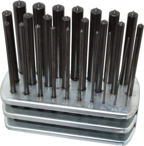 Spellmaco - 25 Piece, 1 to 13mm, Transfer Punch Set - All Tool & Supply