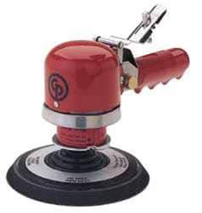 Chicago Pneumatic - 10,000 OPM, 18 CFM Air Consumption, Palm Air Orbital Sander - Round Pad, 1/4" Inlet - All Tool & Supply