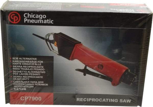 Chicago Pneumatic - 10,000 Strokes per Minute, 3/8 Inch Stroke Length, 5.5 CFM Air Reciprocating Saw - 3 Blades, 6.2 Bar Air Pressure, 3/8 Inch Inlet - All Tool & Supply