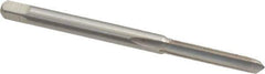 Interstate - M3x0.35 Metric Fine 6H 3 Flute Bright Finish High Speed Steel Straight Flute Standard Hand Tap - Plug, Right Hand Thread, 1-15/16" OAL, 5/8" Thread Length, D3 Limit, Oversize - All Tool & Supply