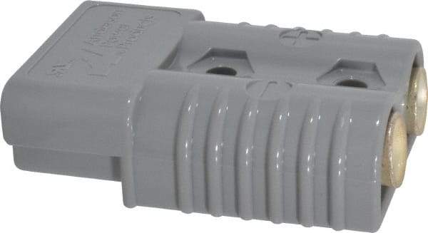 Made in USA - 1/0 AWG, 600 V, 175 A, Battery Connector - Gray - All Tool & Supply