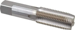 Interstate - M30x3.00 Metric Fine 6H 4 Flute Bright Finish High Speed Steel Straight Flute Standard Hand Tap - Plug, Right Hand Thread, 5-7/16" OAL, 2-9/16" Thread Length, D8 Limit, Oversize - All Tool & Supply