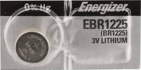 Energizer - Size BR1225, Lithium, Button & Coin Cell Battery - 3 Volts, BR1225, IEC Regulated - All Tool & Supply