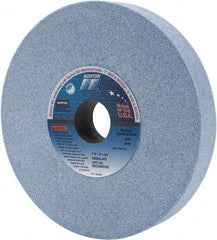 Norton - 7" Diam x 1-1/4" Hole x 1" Thick, J Hardness, 60 Grit Surface Grinding Wheel - Ceramic, Type 1, Medium Grade, 3,600 Max RPM, Vitrified Bond, No Recess - All Tool & Supply