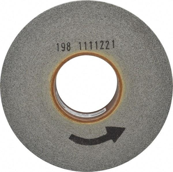 Norton - 8" Diam, 2" Face Width, 3" Center Hole, Fine Grade, Silicon Carbide Deburring Wheel - Convolute, Hard Density 8 Grade, 3,650 RPM - All Tool & Supply