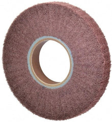 Norton - 8" Diam 220 Grit Aluminum Oxide Unmounted Flap Wheel - 3" Hole, 1" Wide, Density 5, Nonwoven, Grade Fine, 2,500 Max RPM - All Tool & Supply