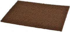 Norton - Medium Grade, Aluminum Oxide Hand Pad - Tan, 6" Wide x 9" Long, Nonwoven - All Tool & Supply