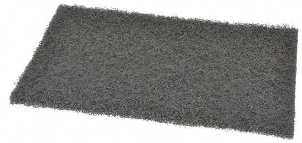 Norton - Medium Grade, Silicon Carbide Hand Pad - Gray, 6" Wide x 9" Long, Nonwoven - All Tool & Supply