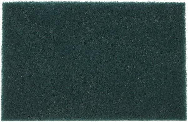 Norton - Very Fine Grade, Aluminum Oxide Hand Pad - Green, 6" Wide x 9" Long, Nonwoven - All Tool & Supply