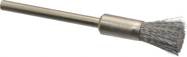 Anderson - 1/4" Brush Diam, Crimped, End Brush - 1/8" Diam Shank, 25,000 Max RPM - All Tool & Supply