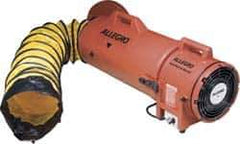 Allegro - 831 CFM, Electrical AC Axial Blower Kit - 8 Inch Inlet/Outlet, 0.33 HP, 115 Max Voltage Rating - All Tool & Supply