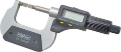 Fowler - 0" to 1" Mechanical Blade Micrometer - 0.0002" Accuracy, 0.001mm Graduation, 0.03" Blade Thickness, Friction Thimble, Digital Counter - All Tool & Supply