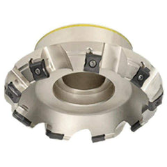 Iscar - 8" Cut Diam, 2-1/2" Arbor Hole, 0.295" Max Depth of Cut, 45° Indexable Chamfer & Angle Face Mill - 14 Inserts, LN.. 1506... Insert, Right Hand Cut, 14 Flutes, Series F45LN - All Tool & Supply