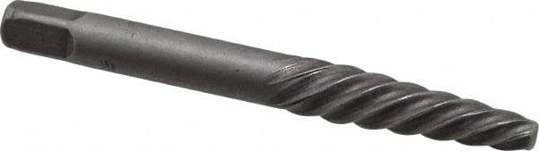 Interstate - Spiral Flute Screw Extractor - #4 Extractor for 9/32 to 3/8" Screw, 2-7/8" OAL - All Tool & Supply