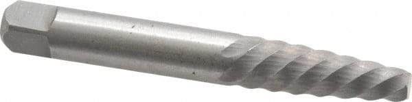 Interstate - Spiral Flute Screw Extractor - #5 Extractor for 3/8 to 5/8" Screw, 3-3/8" OAL - All Tool & Supply