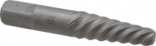 Interstate - Spiral Flute Screw Extractor - #6 Extractor for 5/8 to 7/8" Screw, 3-3/4" OAL - All Tool & Supply