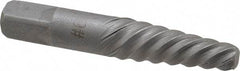 Interstate - Spiral Flute Screw Extractor - #6 Extractor for 5/8 to 7/8" Screw, 3-3/4" OAL - All Tool & Supply