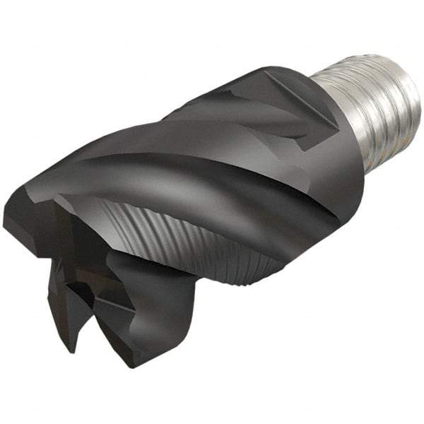 Iscar - MM EFS Grade IC908 Carbide End Milling Tip Insert - TiAlN Finish, 4 Flutes, 16mm Cutting Diam, 12mm Depth of Cut, 20.5mm Extension, 45° Helix - All Tool & Supply