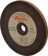 Cratex - 4" Diam x 1/2" Hole x 1/4" Thick, 46 Grit Surface Grinding Wheel - Coarse Grade - All Tool & Supply