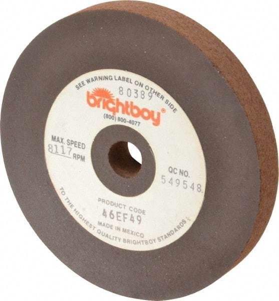 Cratex - 4" Diam x 1/2" Hole x 1/2" Thick, 46 Grit Surface Grinding Wheel - Coarse Grade - All Tool & Supply