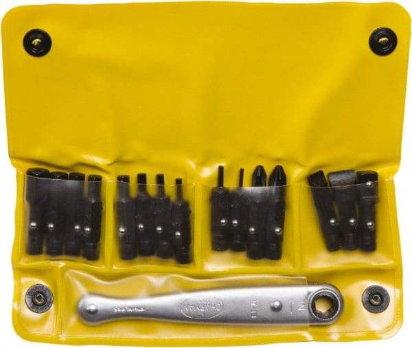 Chapman - 12 Piece, 1/4" Drive Screwdriver Bit Set - #1 to #2 Phillips - All Tool & Supply