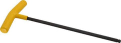 Bondhus - 5/16" Hex, T-Handle Cushion Grip, Ball End Hex Key - 10-1/2" OAL, Protanium High Torque Steel, Inch System of Measurement - All Tool & Supply