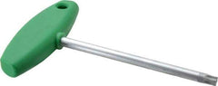 Wiha - T50 Standard Torx Key - Flag-Style, 5.91" Length Under Head, 150mm OAL - All Tool & Supply