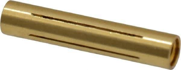 Made in USA - 1/4" Diam Through Hole Barrel Cylinder - 1-1/4" Barrel Length, Eccentric Slot - All Tool & Supply