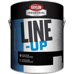 Krylon - White Striping Paint - 350' Coverage at 4" Wide, Water-Based Formula - All Tool & Supply