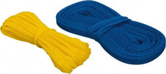 Huot - 50 Ft Long, Stretchable, Protection Mesh Sleeving - Yellow & Blue, 1/4 to 1/2 & 1/2 to 1" OD - All Tool & Supply