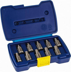 Irwin Hanson - 10 Piece Spiral Flute Screw Extractor Set - Screw Range 1/8 to 13/32" - All Tool & Supply