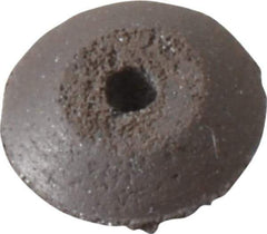 Cratex - 3/8" Diam x 1/16" Hole x 3/32" Thick, Surface Grinding Wheel - Silicon Carbide, Medium Grade, Rubber Bond, No Recess - All Tool & Supply