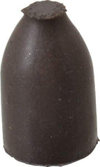 Cratex - 1/2" Max Diam x 7/8" Long, Cone, Rubberized Point - Medium Grade, Silicon Carbide, 1/8" Arbor Hole, Unmounted - All Tool & Supply