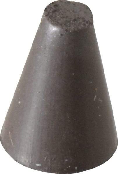 Cratex - 5/8" Max Diam x 7/8" Long, Taper, Rubberized Point - Medium Grade, Silicon Carbide, 1/8" Arbor Hole, Unmounted - All Tool & Supply