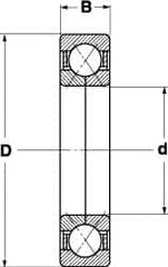 SKF - Radial Ball Bearings; Type: 4 Point Angular Contact Ball Bearing ; Style: Open ; Bore Diameter (mm): 110.00 ; Outside Diameter (mm): 240.00 ; Width (mm): 50.00 ; Flange Type: Without Flange - Exact Industrial Supply