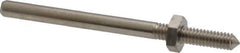 Value Collection - 1/8" Shank No. 6 Abrasive Point Mandrel - 1-3/4" Length, 1/8" Hole Compatibility, for Cones, Points & Rubberized Points - All Tool & Supply