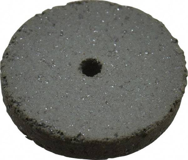 Cratex - 5/8" Diam x 1/16" Hole x 3/32" Thick, Surface Grinding Wheel - Silicon Carbide, Coarse Grade, 25,000 Max RPM, Rubber Bond, No Recess - All Tool & Supply