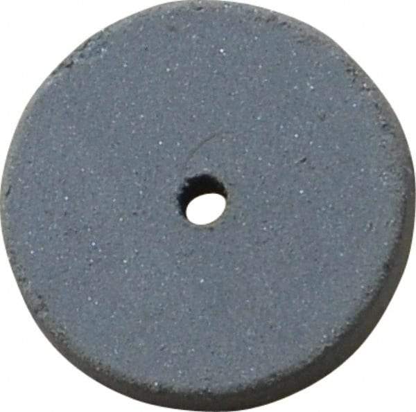 Cratex - 5/8" Diam x 1/16" Hole x 3/32" Thick, Surface Grinding Wheel - Silicon Carbide, Extra Fine Grade, 25,000 Max RPM, Rubber Bond, No Recess - All Tool & Supply