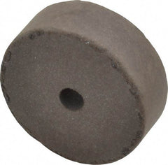 Cratex - 1-1/2" Diam x 1/4" Hole x 1/2" Thick, Surface Grinding Wheel - Silicon Carbide, Medium Grade, 15,000 Max RPM, Rubber Bond, No Recess - All Tool & Supply