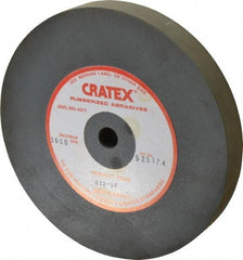 Cratex - 6" Diam x 1/2" Hole x 3/4" Thick, Surface Grinding Wheel - Silicon Carbide, Extra Fine Grade, 3,600 Max RPM, Rubber Bond, No Recess - All Tool & Supply