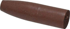 Cratex - 9/32" Max Diam x 1" Long, Cone, Rubberized Point - Fine Grade, Silicon Carbide, 1/16" Arbor Hole, Unmounted - All Tool & Supply