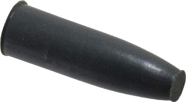 Cratex - 9/32" Max Diam x 1" Long, Cone, Rubberized Point - Very Fine Grade, Silicon Carbide, 1/16" Arbor Hole, Unmounted - All Tool & Supply