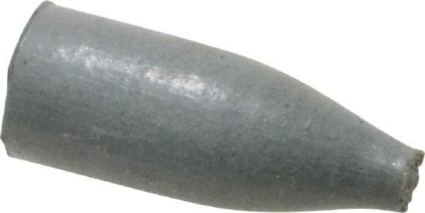 Cratex - 3/8" Max Diam x 1" Long, Cone, Rubberized Point - Coarse Grade, Silicon Carbide, 1/8" Arbor Hole, Unmounted - All Tool & Supply