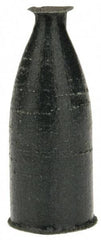 Cratex - 3/8" Max Diam x 1" Long, Cone, Rubberized Point - Very Fine Grade, Silicon Carbide, 1/8" Arbor Hole, Unmounted - All Tool & Supply