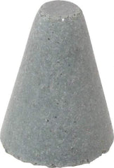 Cratex - 5/8" Max Diam x 7/8" Long, Taper, Rubberized Point - Coarse Grade, Silicon Carbide, 1/8" Arbor Hole, Unmounted - All Tool & Supply